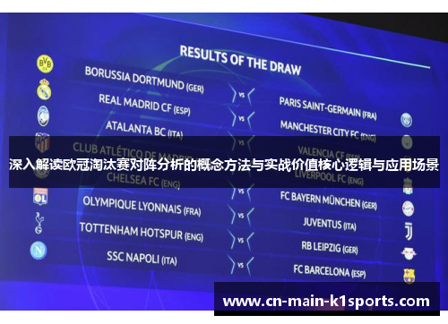 深入解读欧冠淘汰赛对阵分析的概念方法与实战价值核心逻辑与应用场景