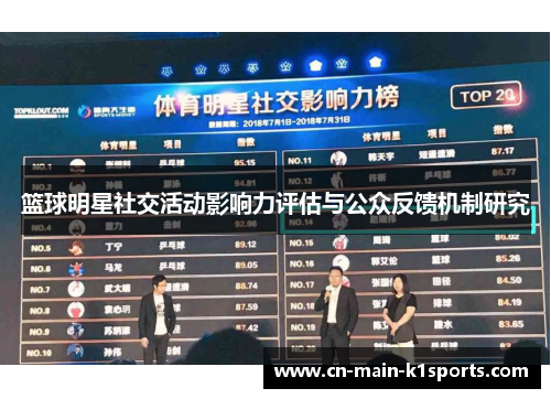 篮球明星社交活动影响力评估与公众反馈机制研究